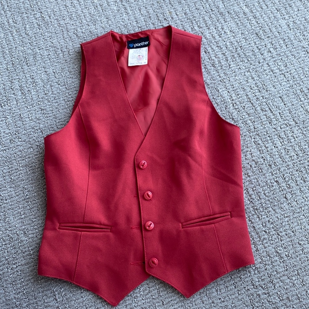 Red vintage vest top